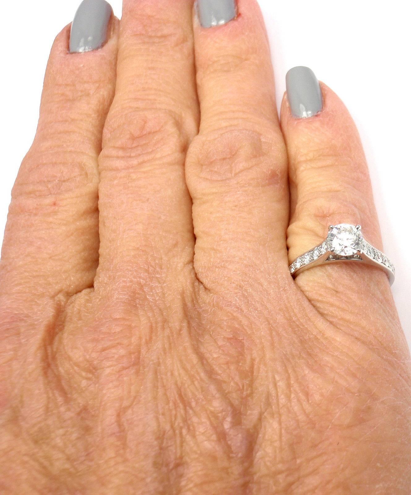 Van Cleef & Arpels Romance Diamond Platinum Engagement Ring 3