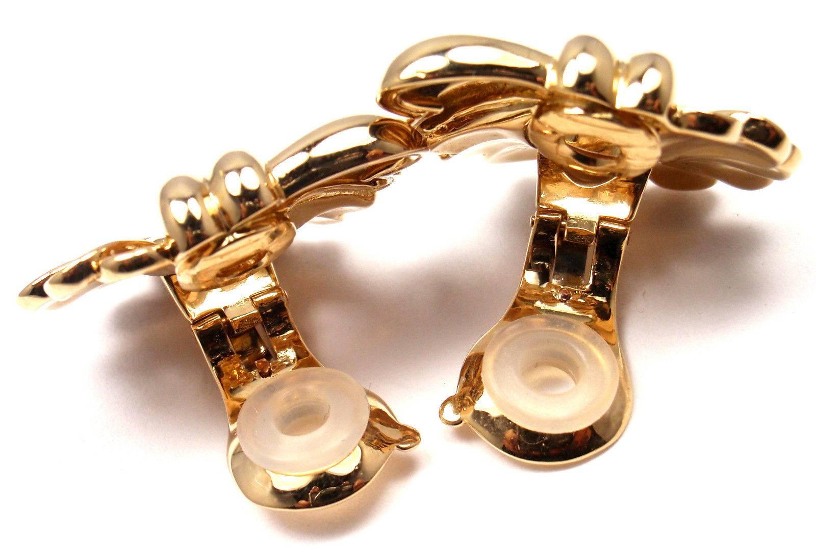 Women's Van Cleef & Arpels Large Gold Earrings