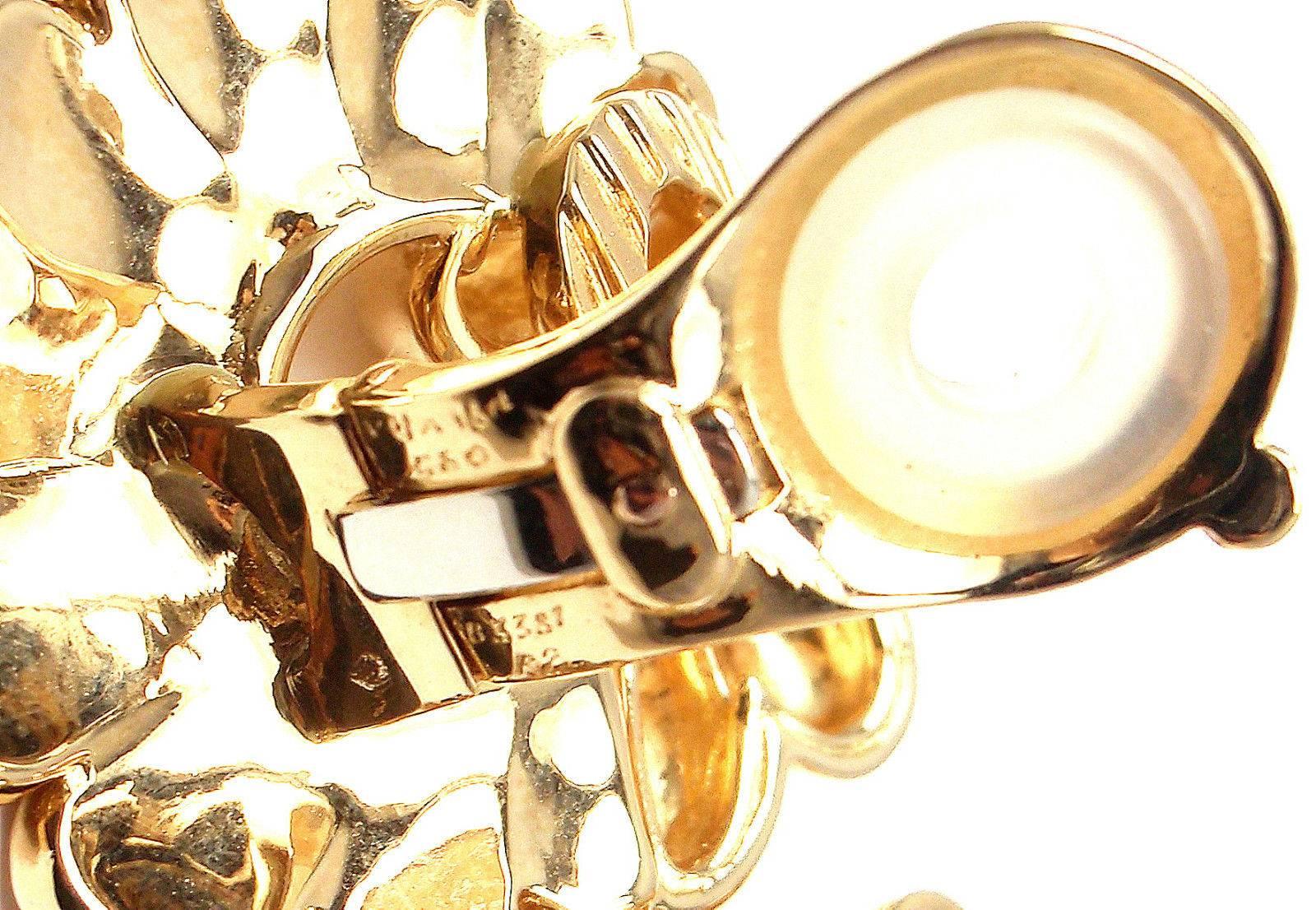 Van Cleef & Arpels Large Gold Earrings 2