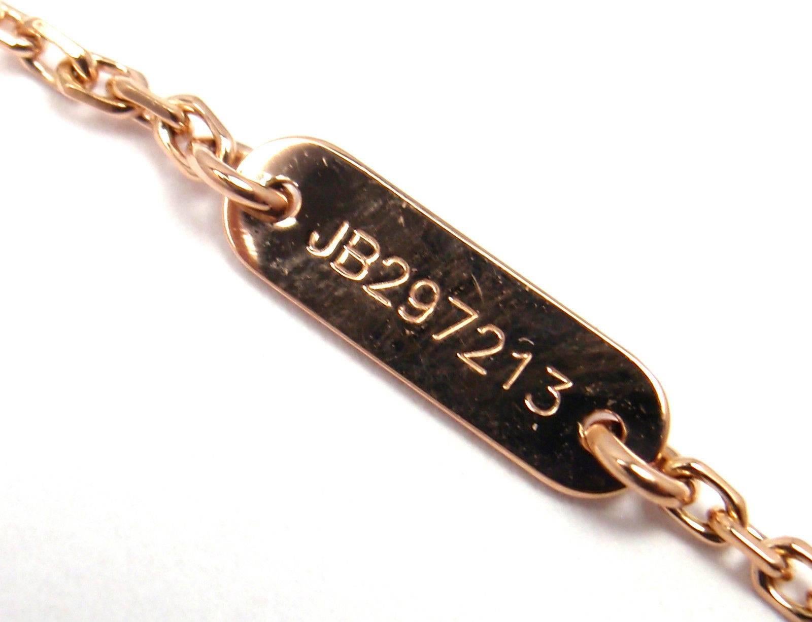 Van Cleef & Arpels Ltd Ed Alhambra Diamant Perlmutt Gold Halskette 6