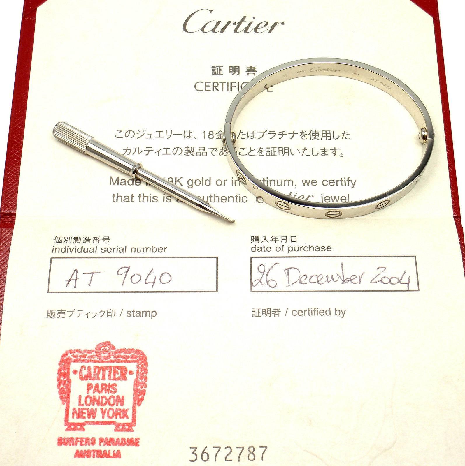 Cartier Love gold Bangle Bracelet 2