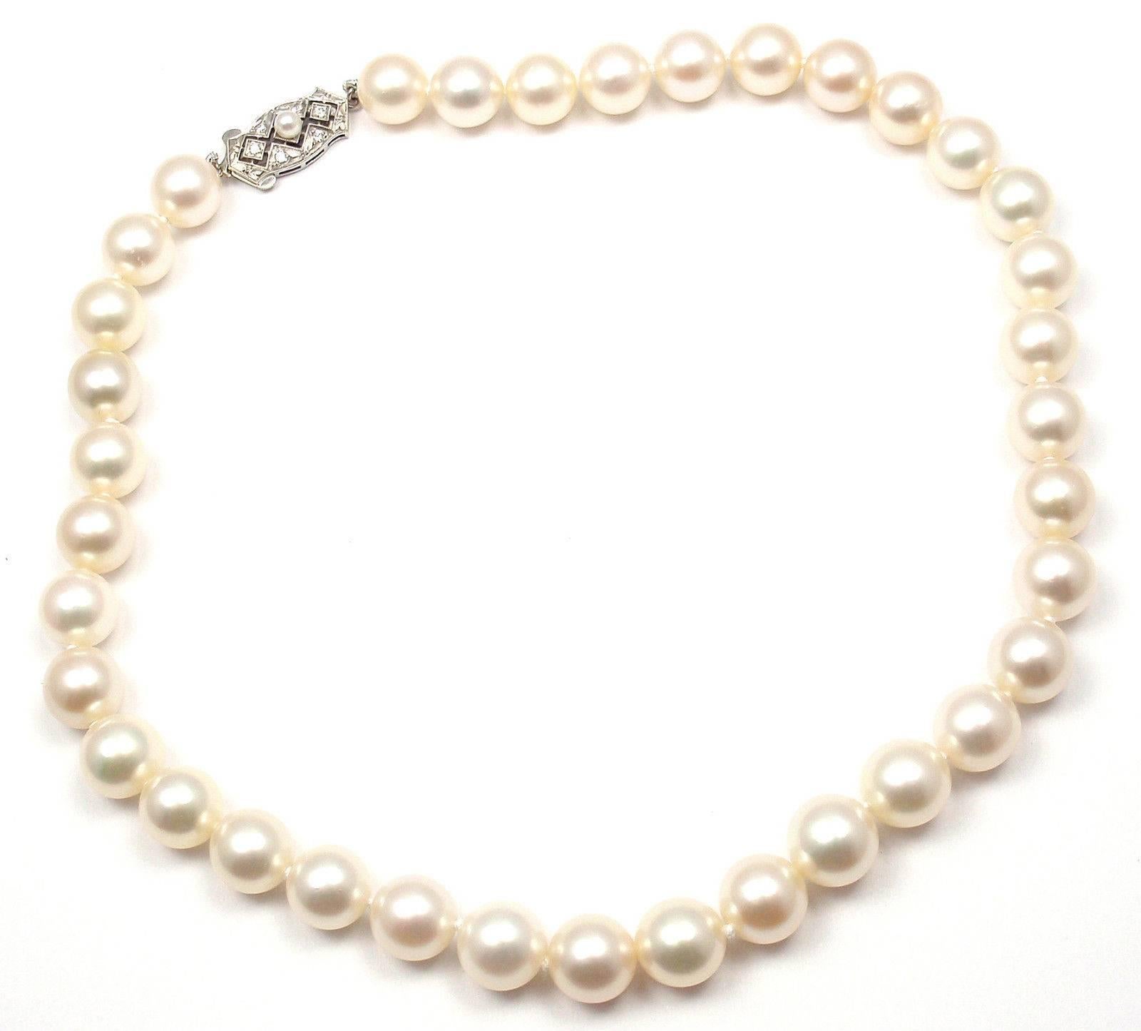 mikimoto graduated pearl necklace