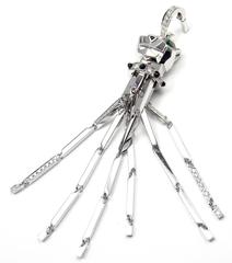 Cartier Panther Diamond Emerald Black Onyx Gold Pendant