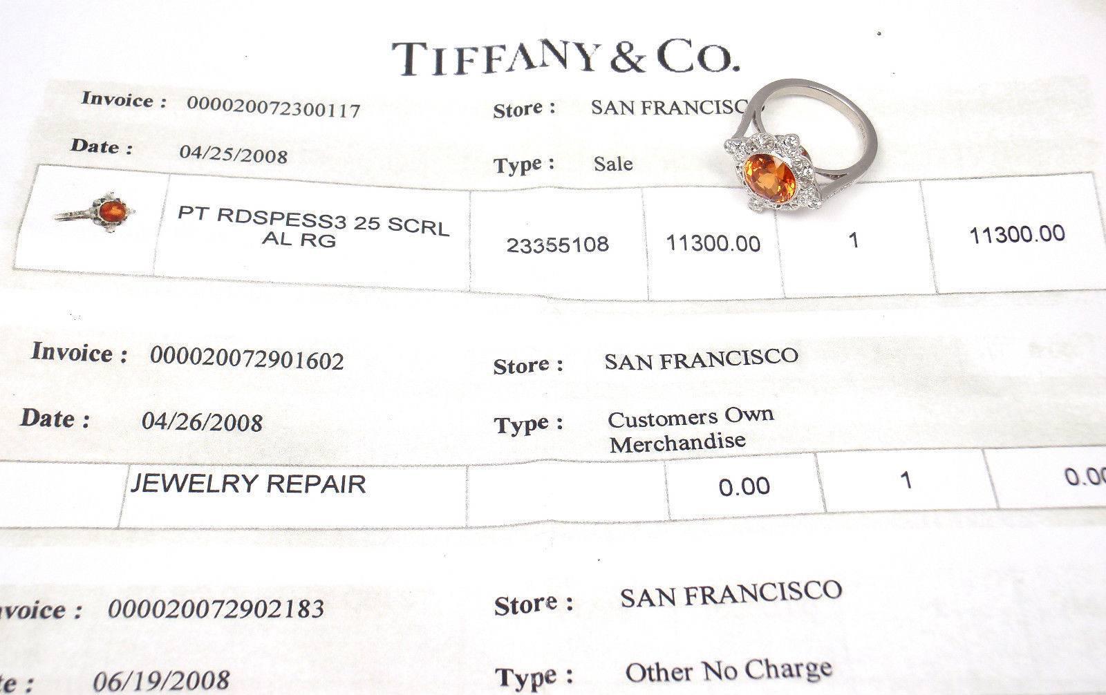 tiffany garnet ring