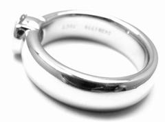 Tiffany & Co. Etoile Diamond Solitaire Platinum Band Ring