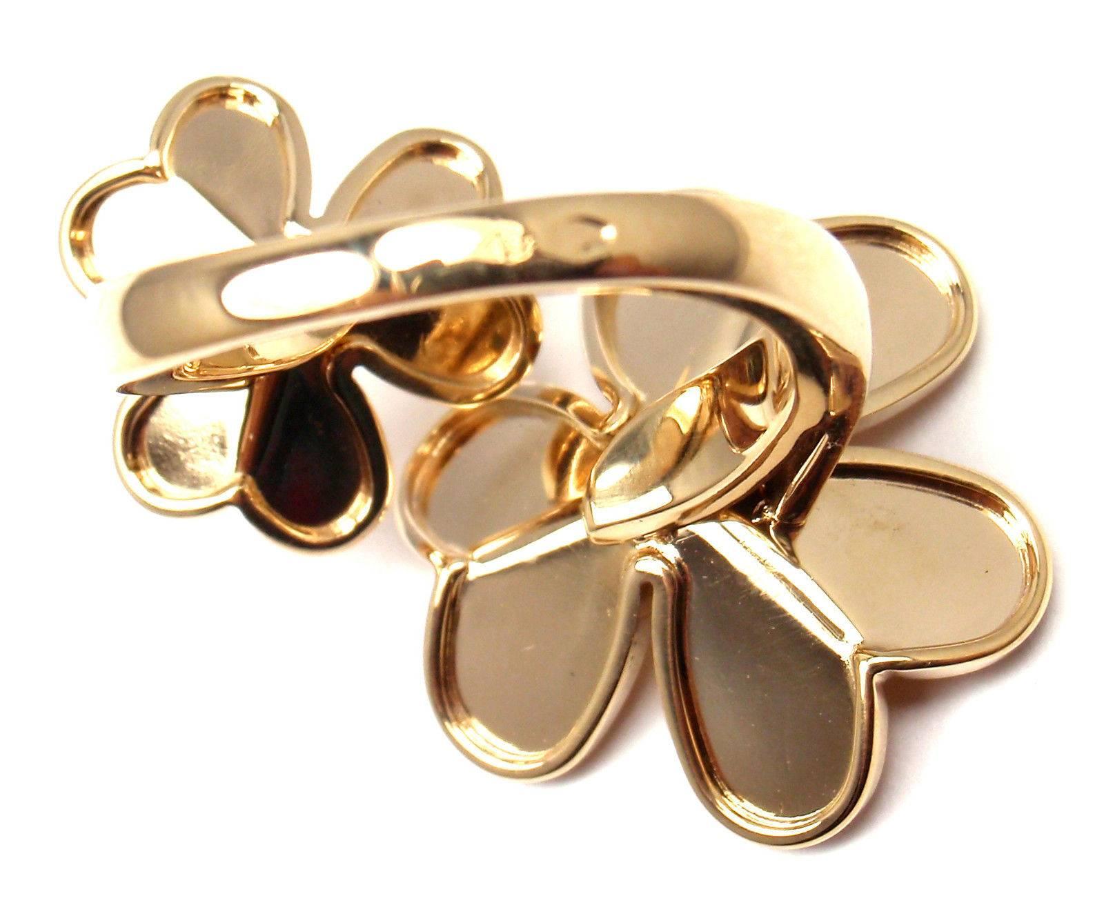 Van Cleef & Arpels Frivole Diamond Between The Finger Yellow Gold Ring 1