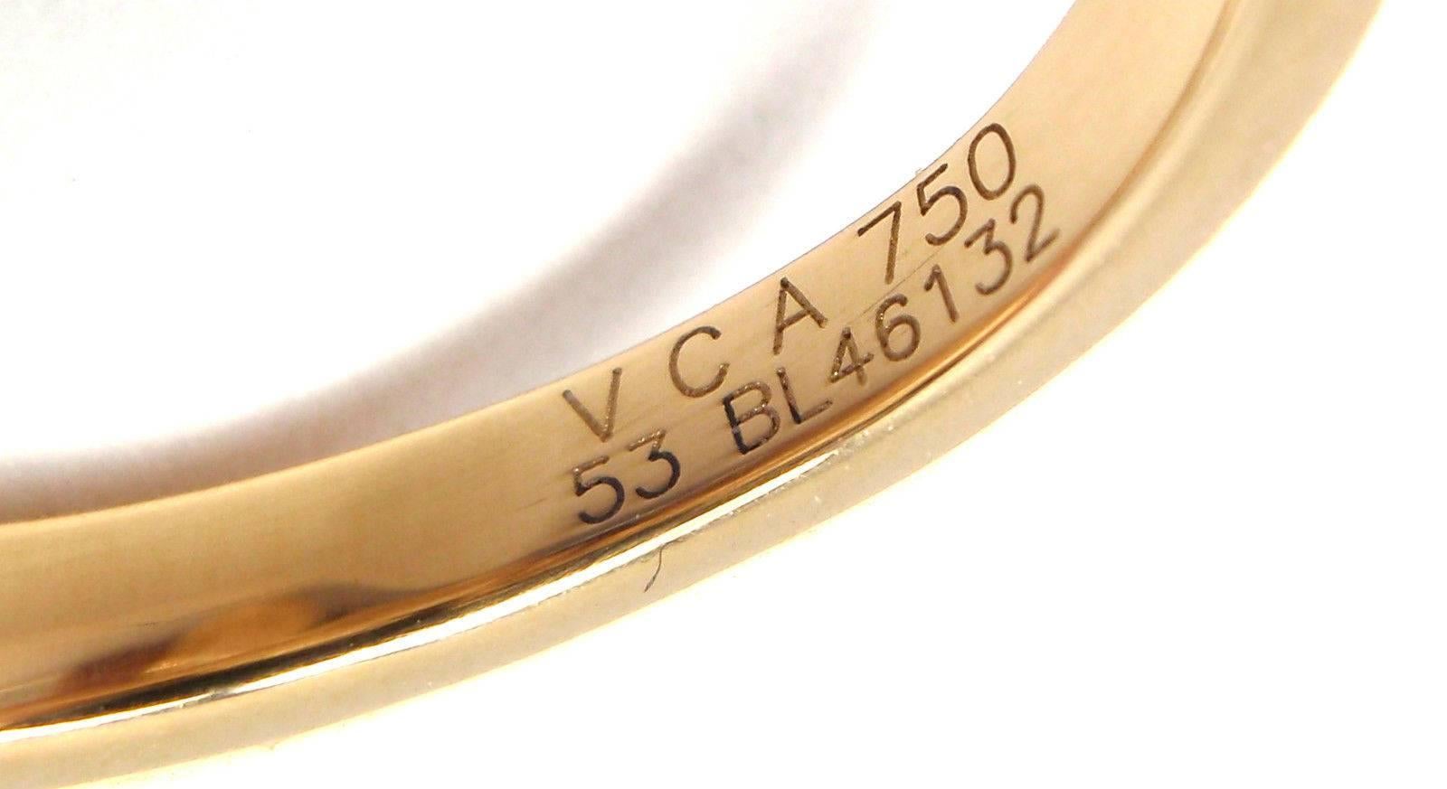Van Cleef & Arpels Frivole Diamond Between The Finger Yellow Gold Ring 2