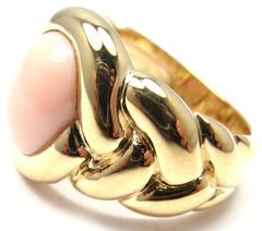 Van Cleef & Arpels Angel Skin Koralle geflochtener Goldring
