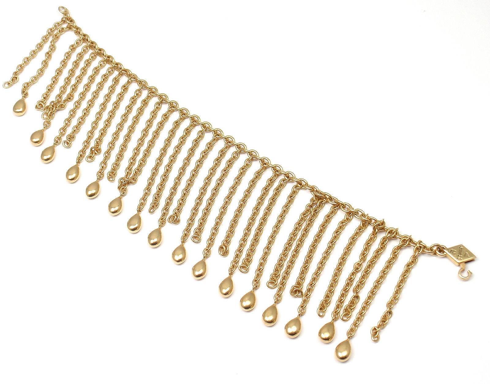 Van Cleef & Arpels Gold Link Bracelet In New Condition In Holland, PA