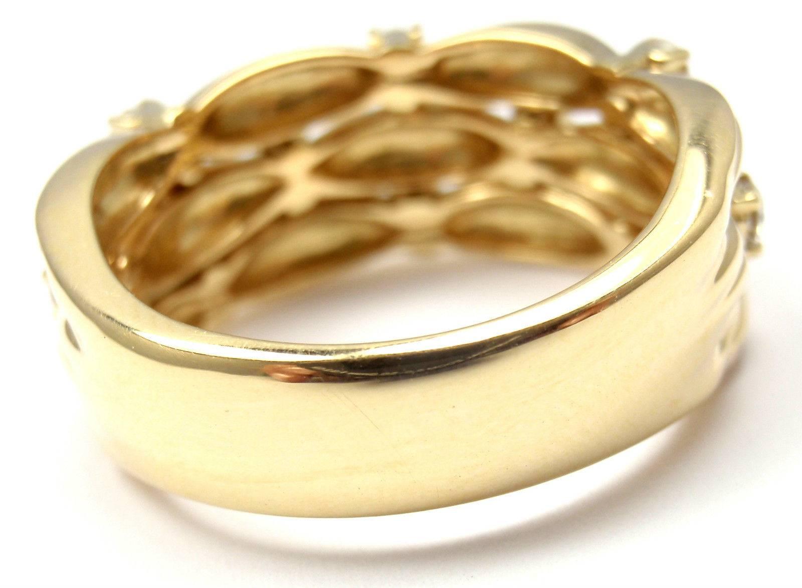 Tiffany & Co. Diamond Gold Band Ring 1