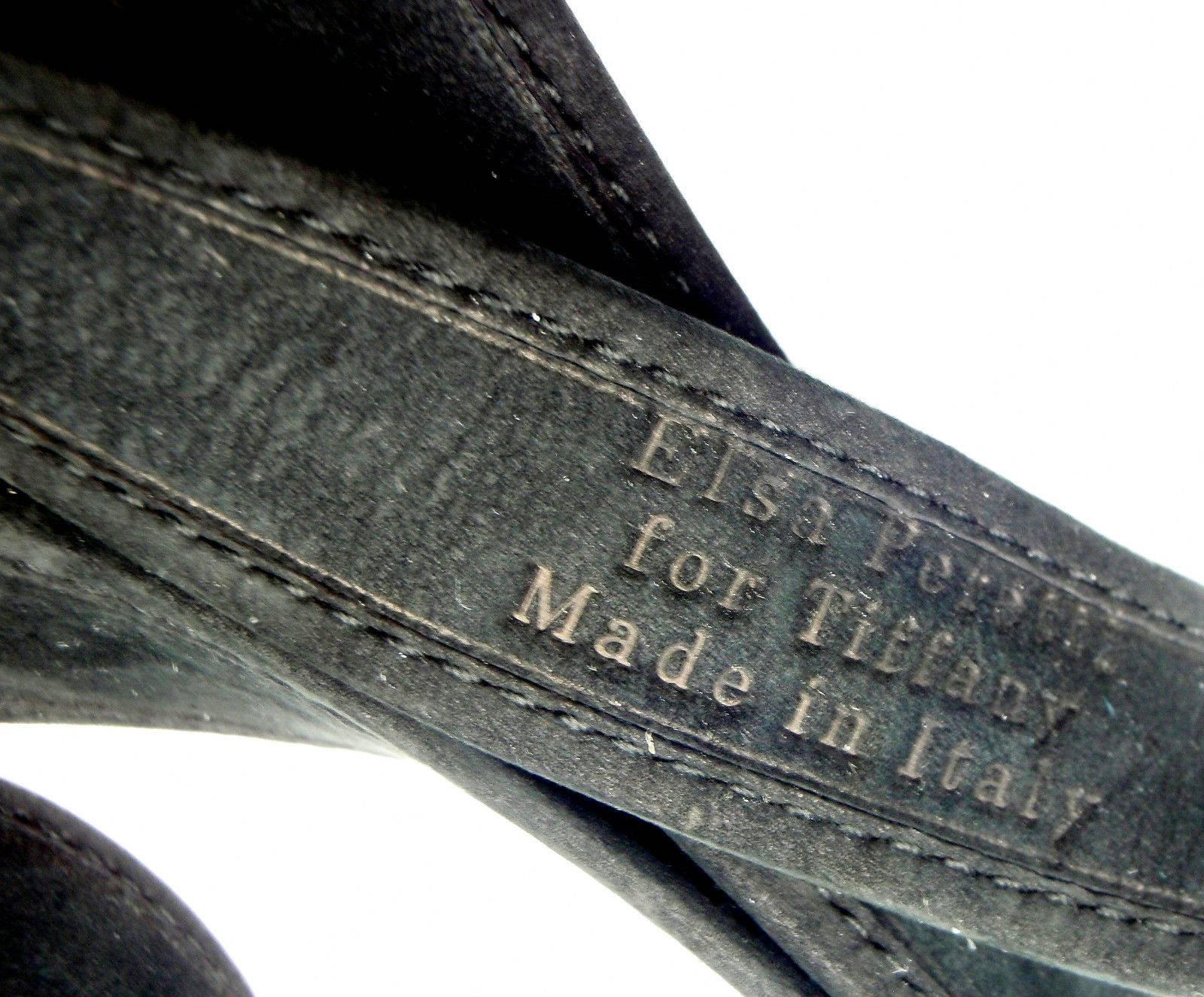 Tiffany & Co. Elsa Peretti Goldschnalle und Nieten Ledergürtel 1