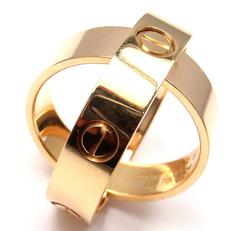 Cartier Gold Love Band Ring Pendant Combination