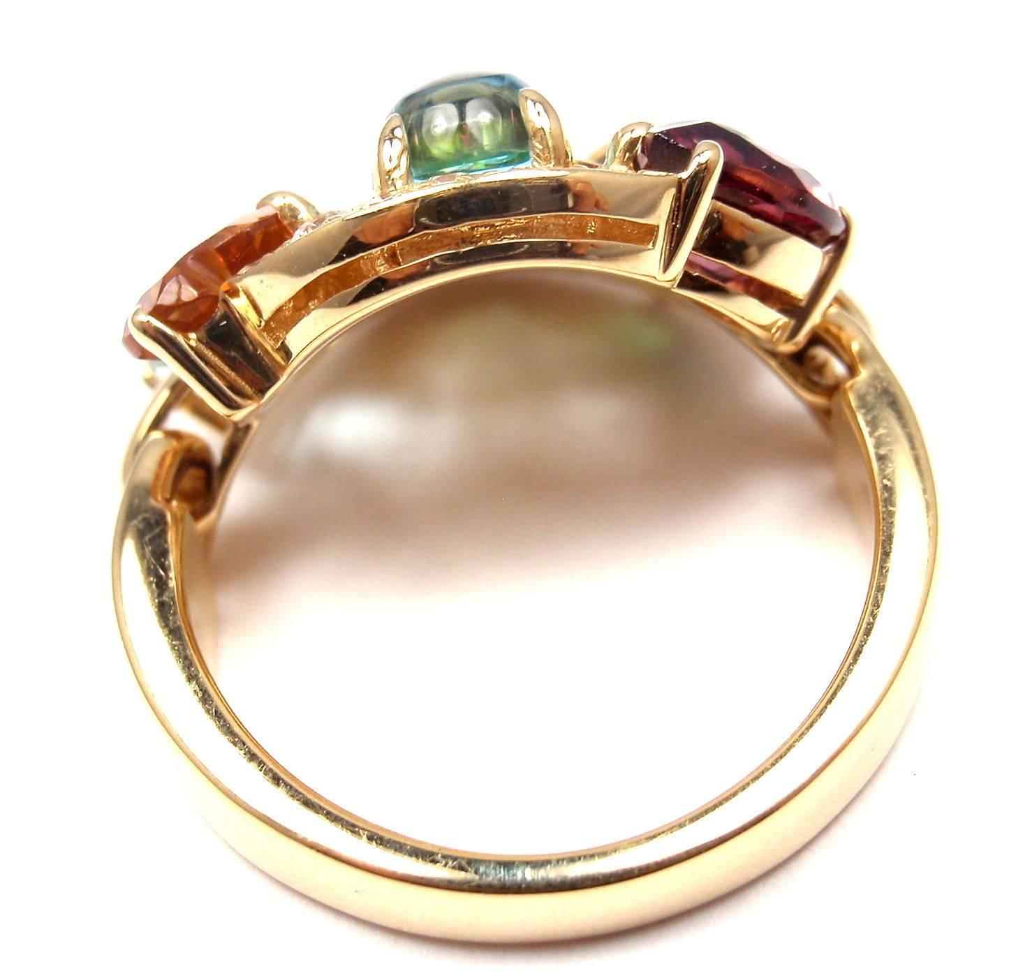 multi colored stone ring