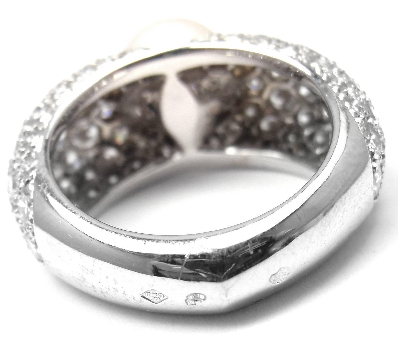Cartier Juliette Zuchtperlen-Diamant-Goldring 2