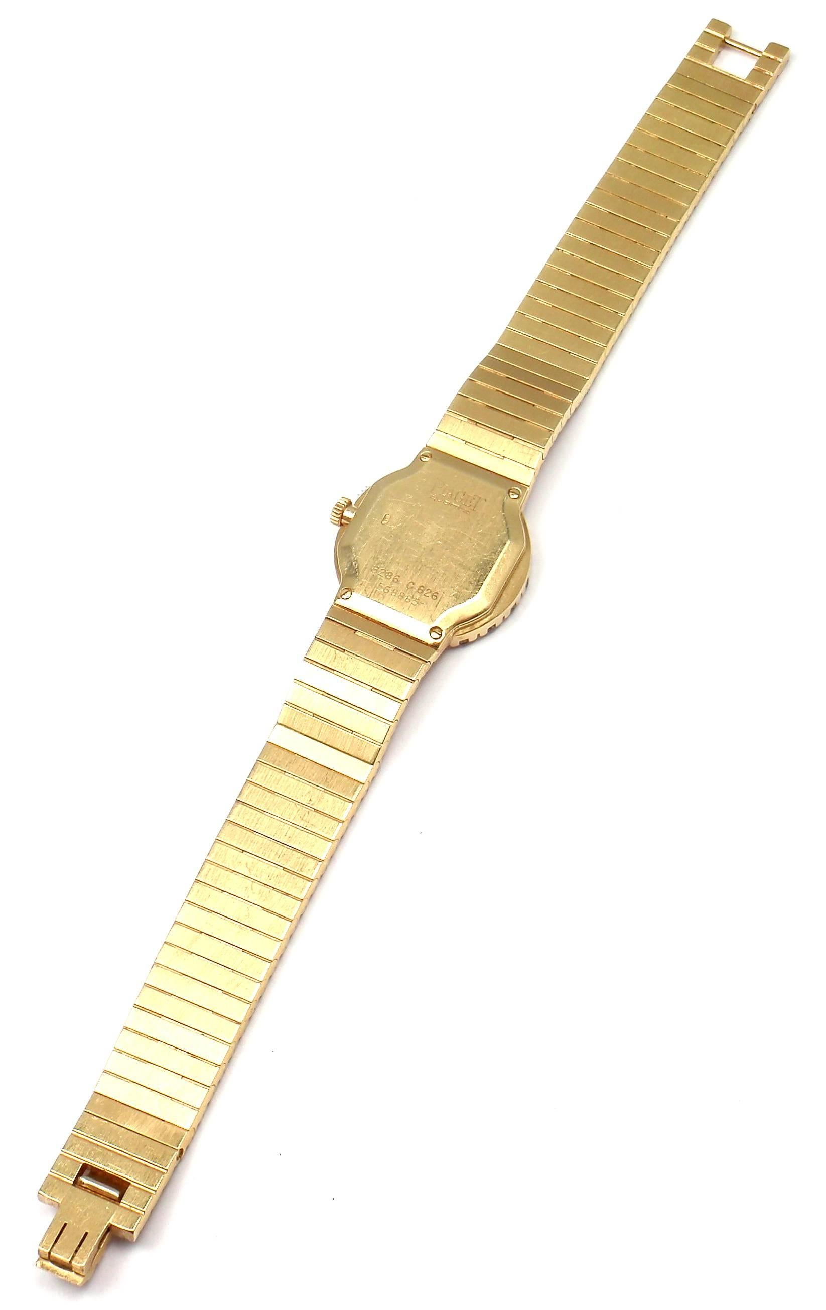 Women's or Men's Piaget Lady's Yellow Gold Diamond Classique Quartz Wristwatch