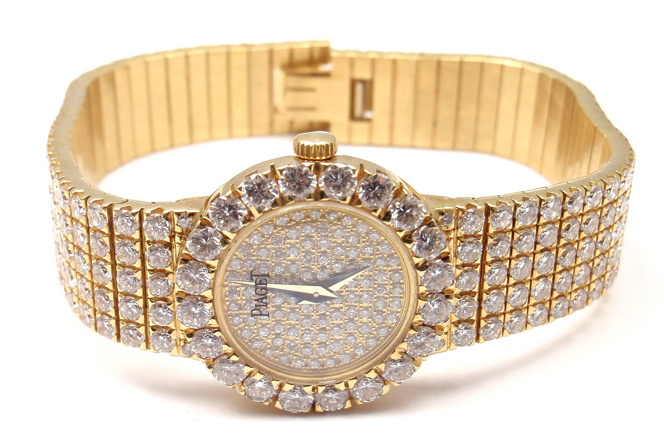 Piaget Lady's Yellow Gold Diamond Classique Quartz Wristwatch 4