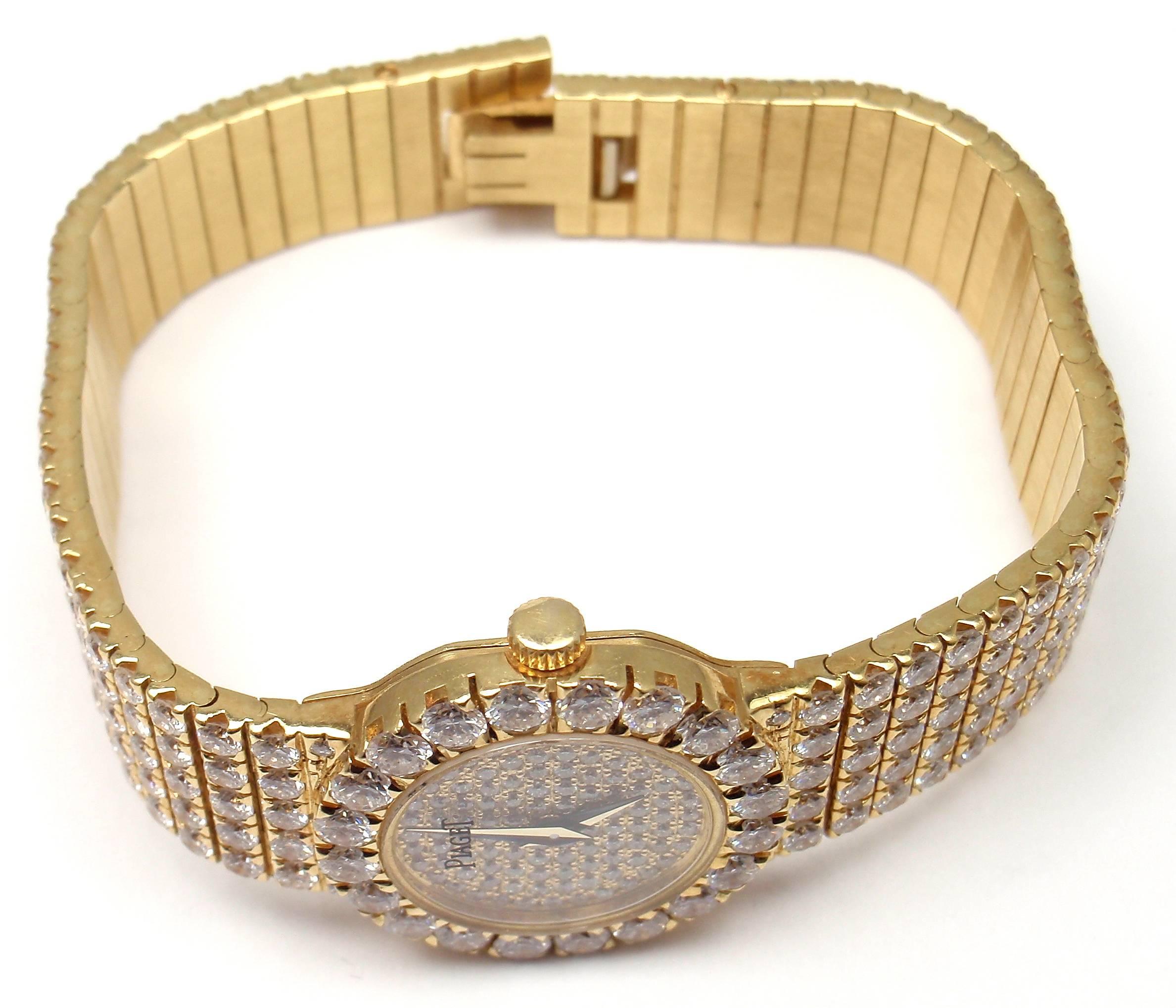 Piaget Lady's Yellow Gold Diamond Classique Quartz Wristwatch 3