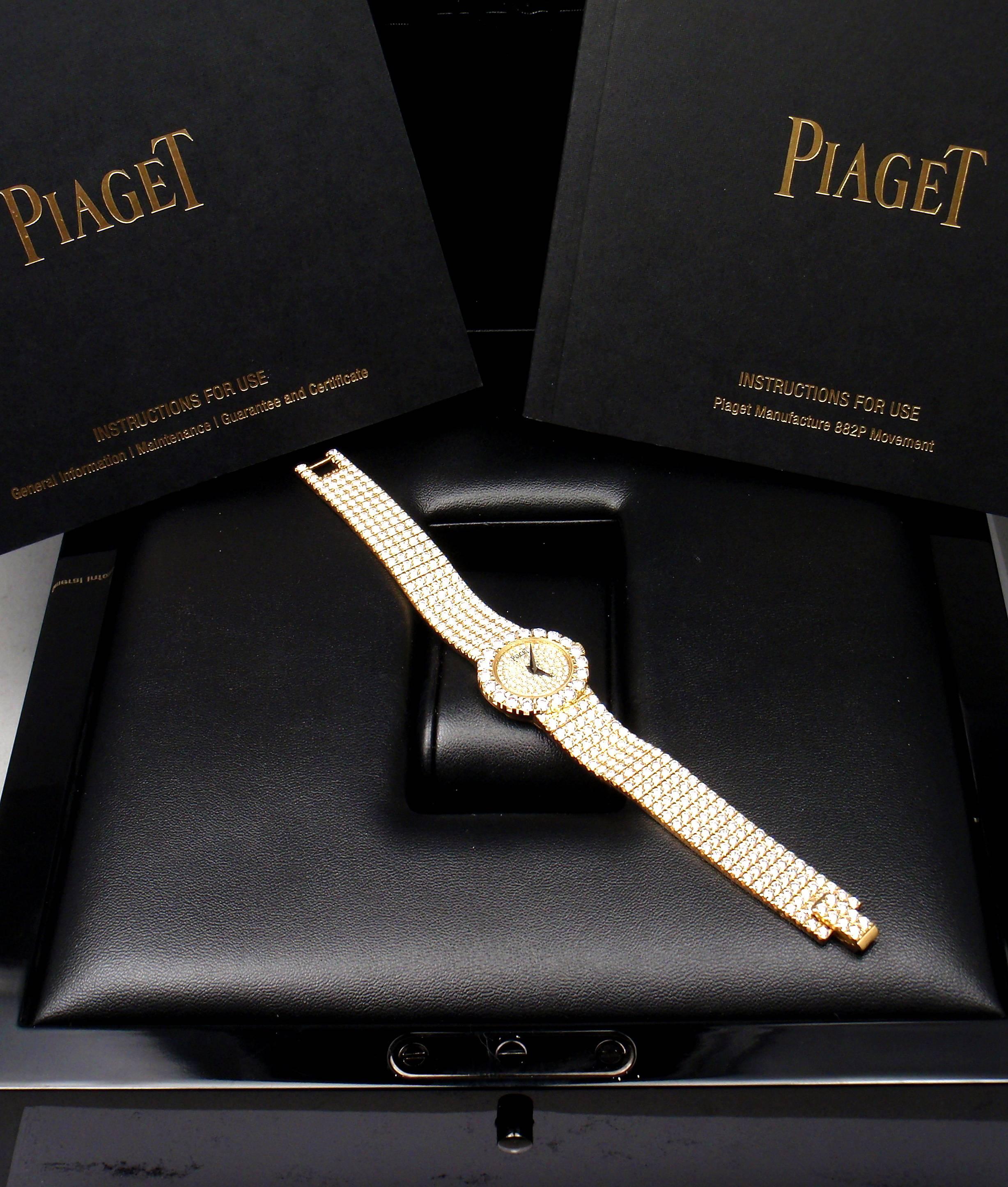 Piaget Lady's Yellow Gold Diamond Classique Quartz Wristwatch 2