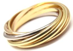 Cartier Trinity 7 Band Tricolor Gold Ring