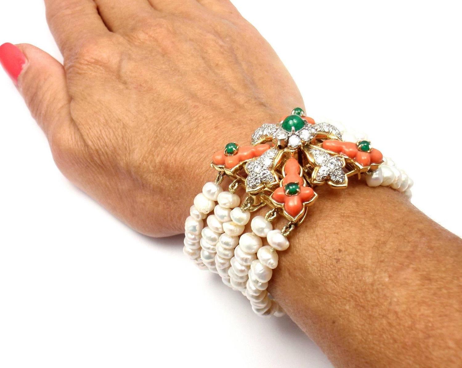 Bangle necklace tiffany and coral