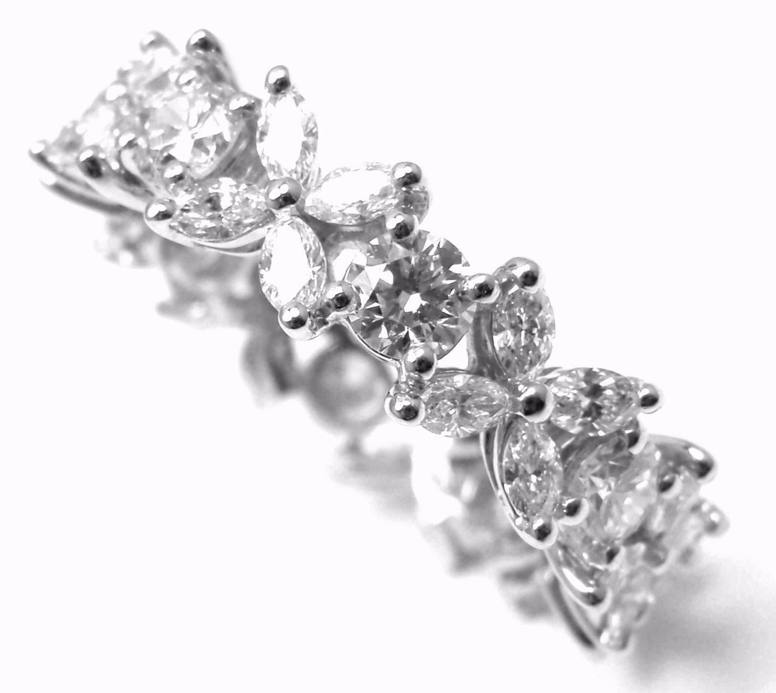 Tiffany & Co. Diamond Platinum Victoria Eternity Band Ring In New Condition In Southampton, PA