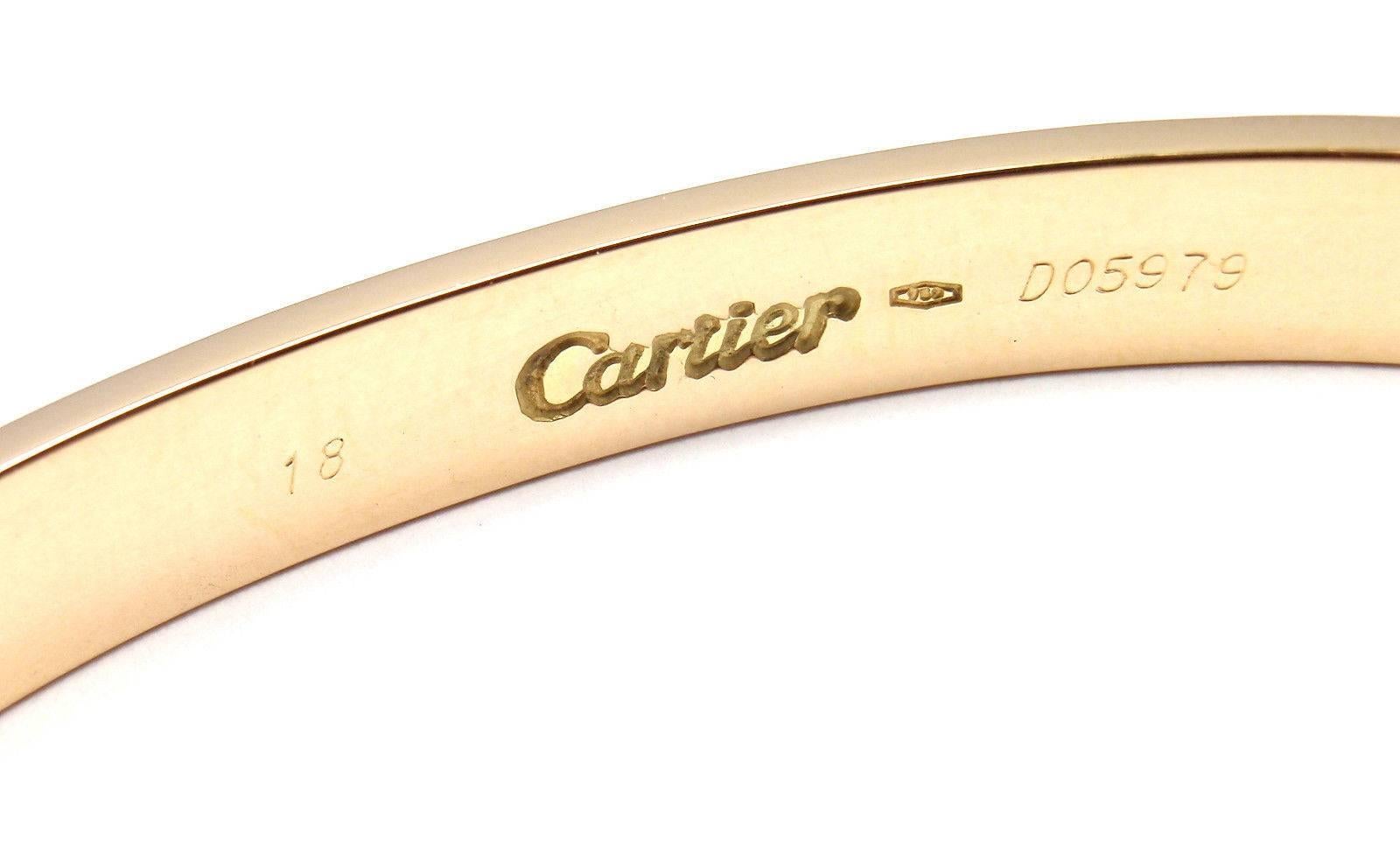 Cartier Love Gold Bangle Bracelet 2