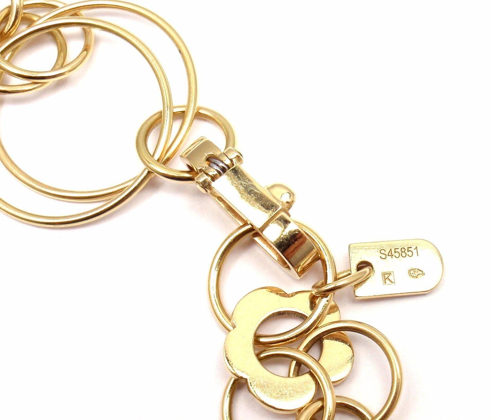 Chanel Camélia Camellia Sautoir Flower Link Yellow Gold Necklace 3