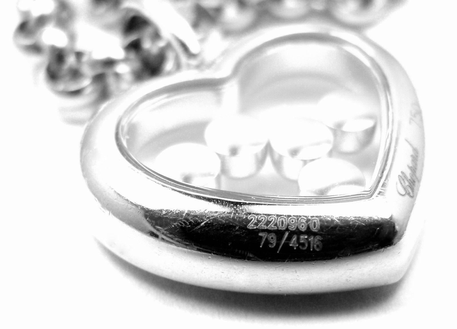 Chopard Happy Diamond Heart White Gold Pendant Necklace 3