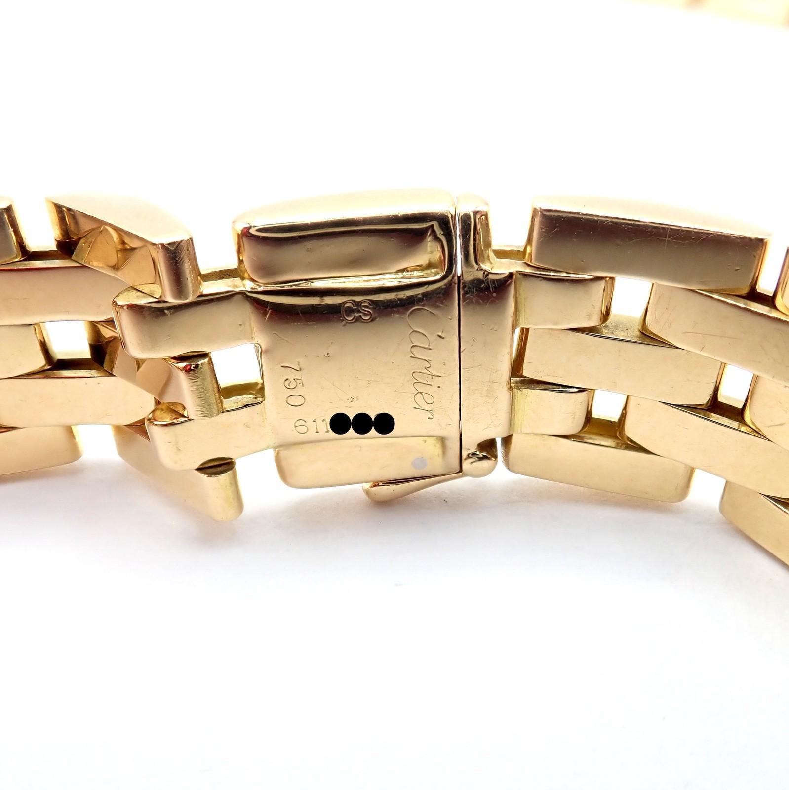 Cartier Maillon Panthere Collana a cinque file in oro giallo lunga 20
