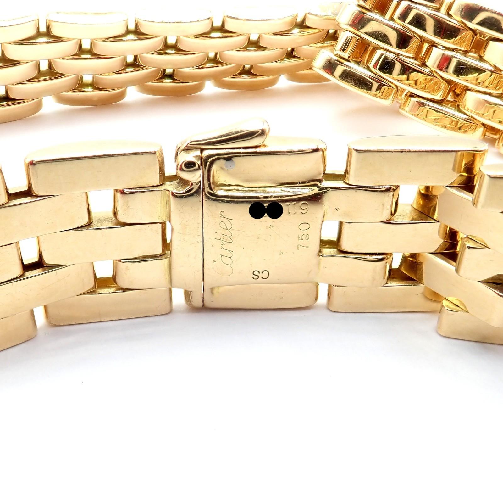 Cartier Maillon Panthere Collana a cinque file in oro giallo lunga 20