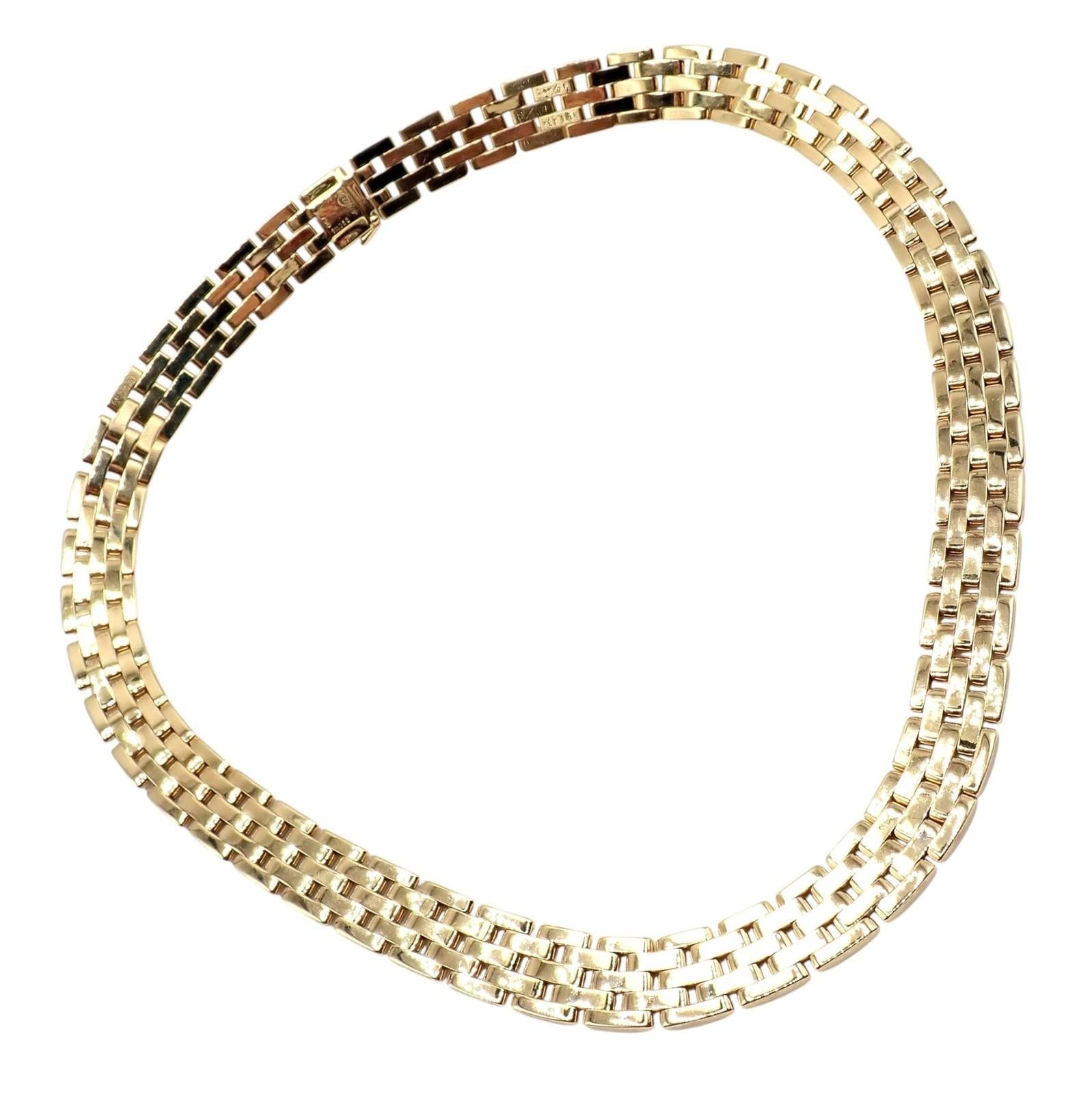 Cartier Maillon Panthere Collana a cinque file in oro giallo lunga 20