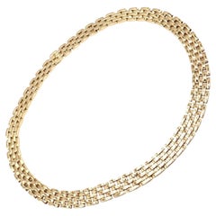 Cartier Maillon Panthere Collana a cinque file in oro giallo lunga 20".