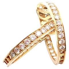 Van Cleef & Arpels Große Diamant-Ohrringe aus Gelbgold