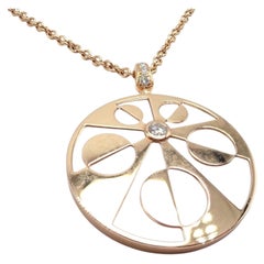 Bulgari Intarsio Diamant-Perlmutt-Halskette aus Roségold