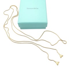 Tiffany & Co 51" Extra Long Ginkgo Yellow Gold Necklace