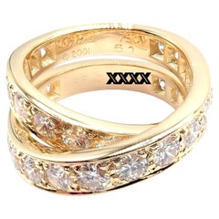 Bague « Nouvelle Vague » en or jaune et diamants de Cartier