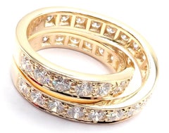Bague « Nouvelle Vague » en or jaune et diamants de Cartier