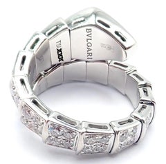Bulgari Serpenti Viper White Gold Diamond Band Ring
