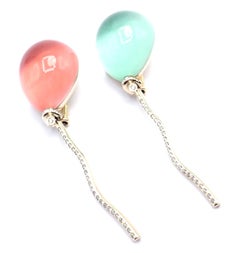 Vhernier Pallocini White Gold Diamond Set Of Two Pins Brooch