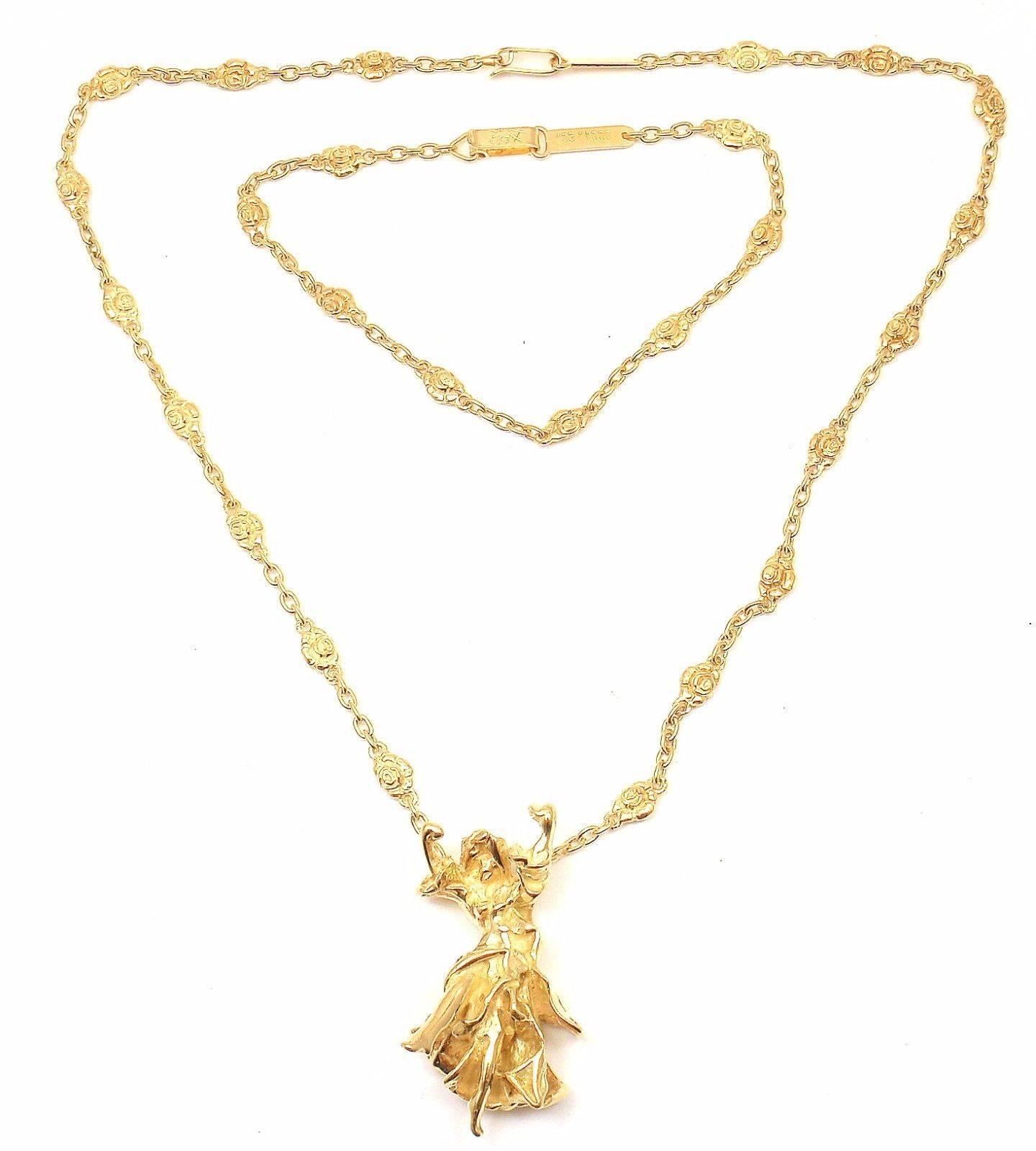 Salvador Dali Carmen La Crotalos Yellow Gold Necklace Bracelet Set In Excellent Condition In Holland, PA
