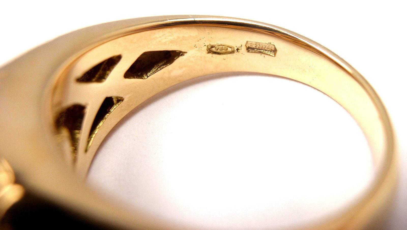 Bulgari Diamond Gold Band Ring 1