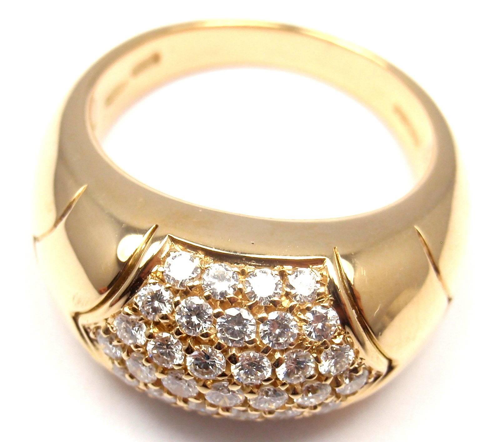 Women's Bulgari Diamond Gold Band Ring
