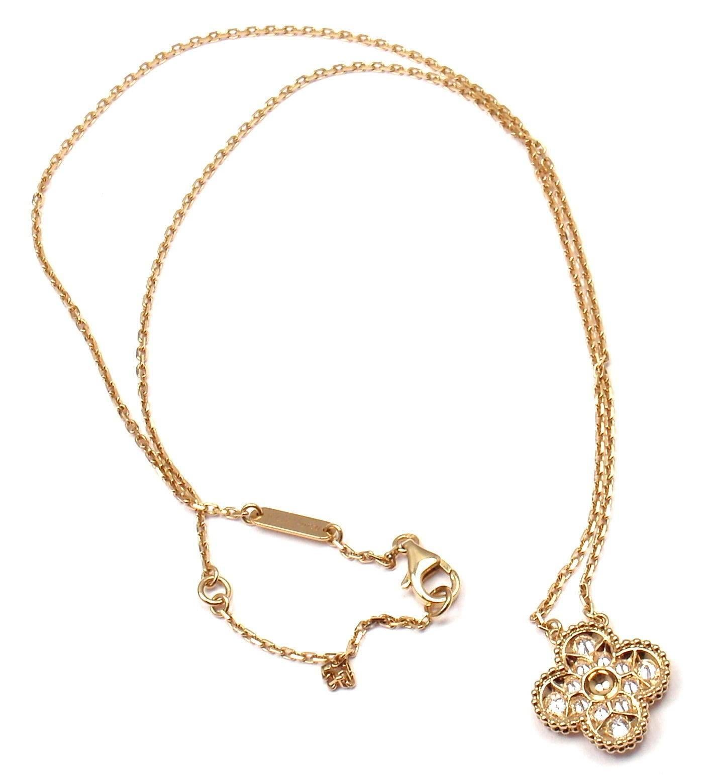 vintage alhambra diamond necklace