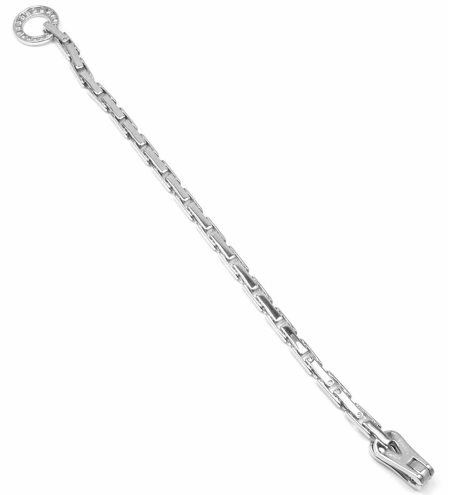 Women's CARTIER Agrafe Diamond White Gold Bracelet