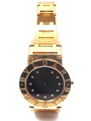 Bulgari Lady's Yellow Gold Diamond Bracelet Quartz Wristwatch Ref BB26GGD