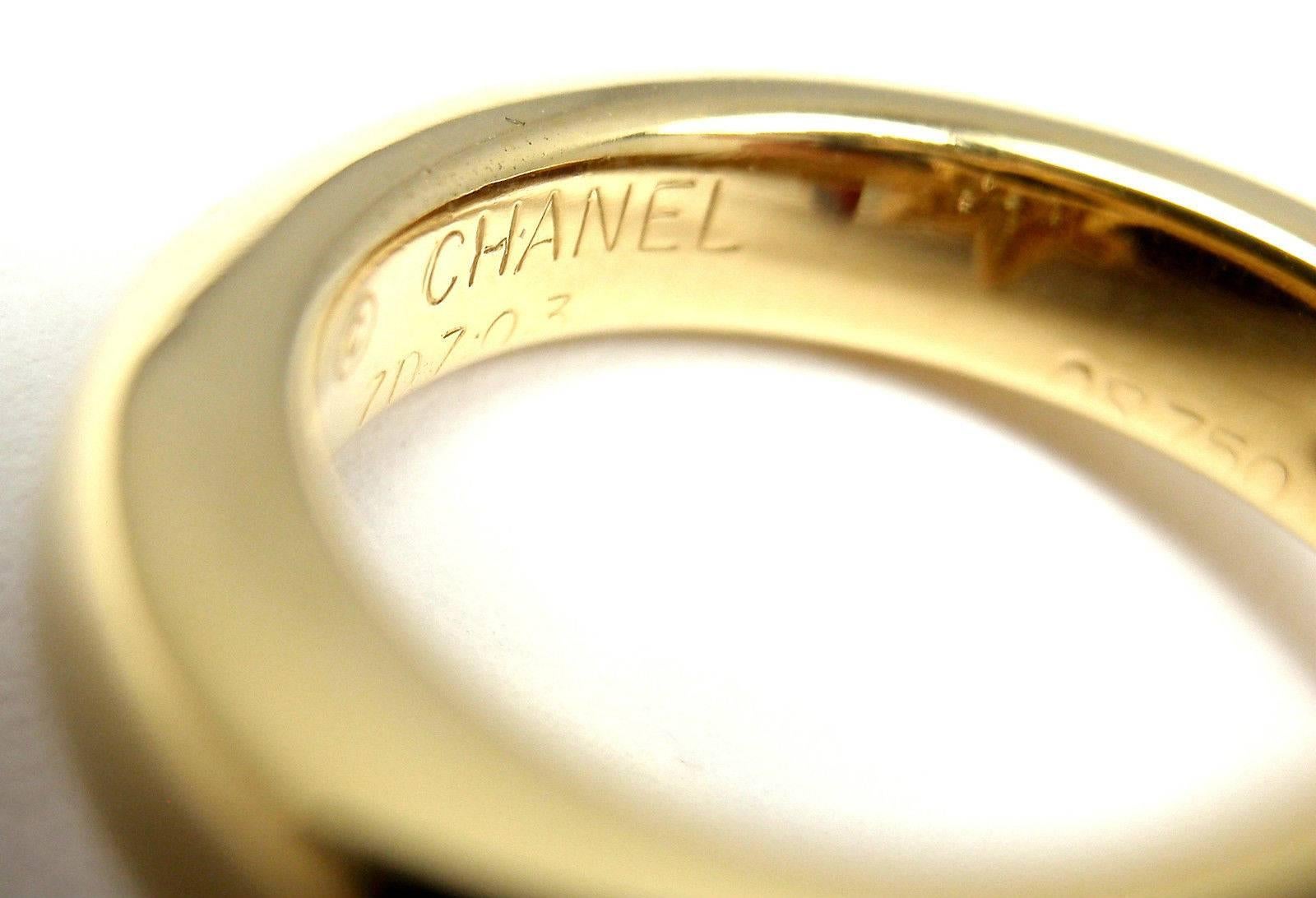  Chanel Comete Star Diamond Gold Cocktail Ring 1