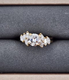 1.07 ct Diamond Ring set in 14k Yellow Gold