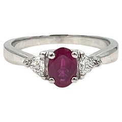 1.09 ct Ruby & Diamond Ring