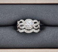 1,00 ct Diamant-Verlobungsring aus 18 Karat Weißgold