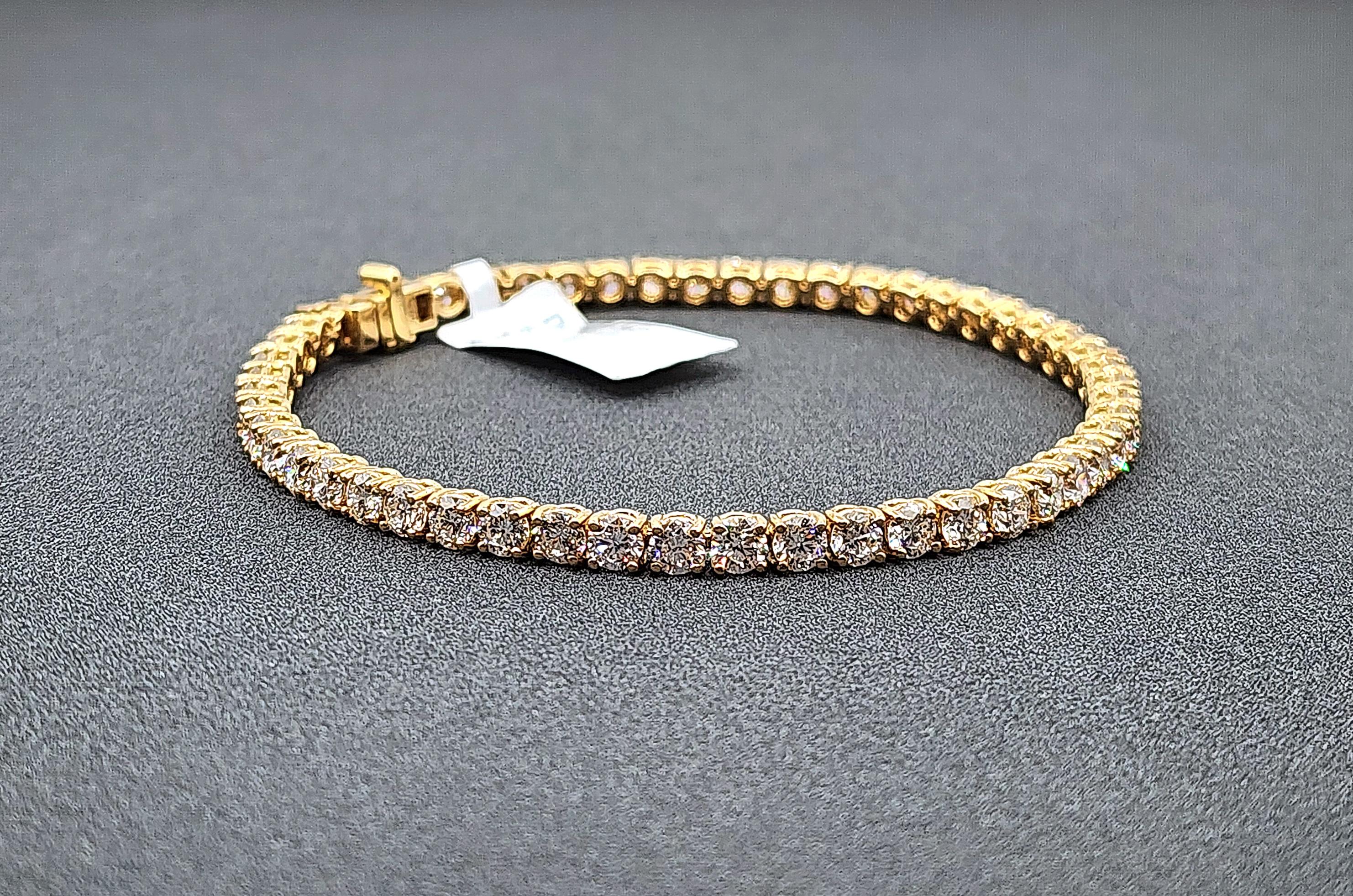 7.93 Ct Diamond Tennis Bracelet